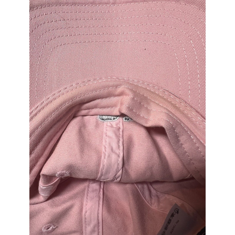 Vineyard Vines Shep & Ian Women Pink Gray Embroidered Slideback Cotton Hat Cap - Picture 3 of 8